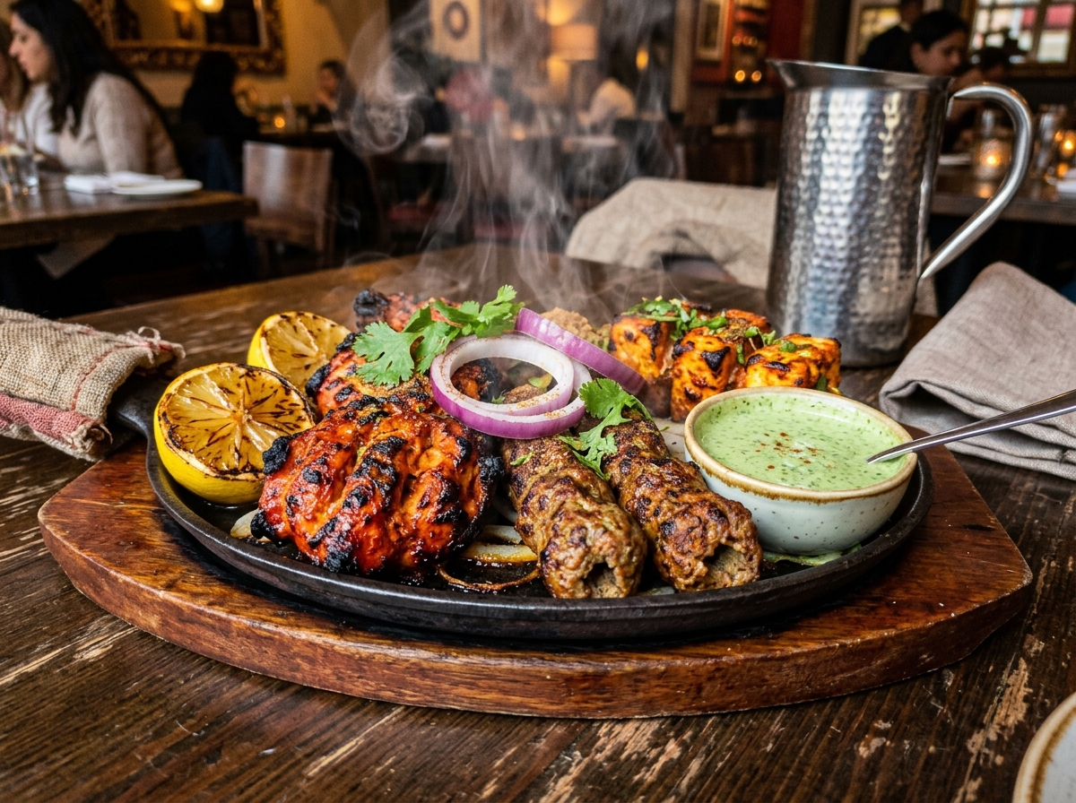 Sizzling char-grilled Tandoori Specialties