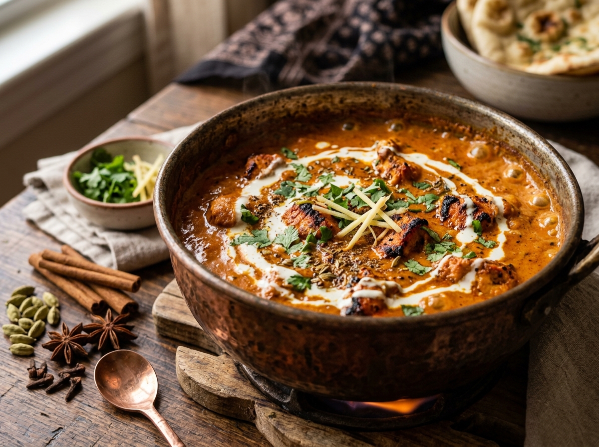 Aromatic Indian curries served in traditional ware